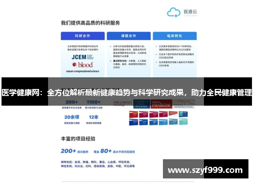 医学健康网：全方位解析最新健康趋势与科学研究成果，助力全民健康管理